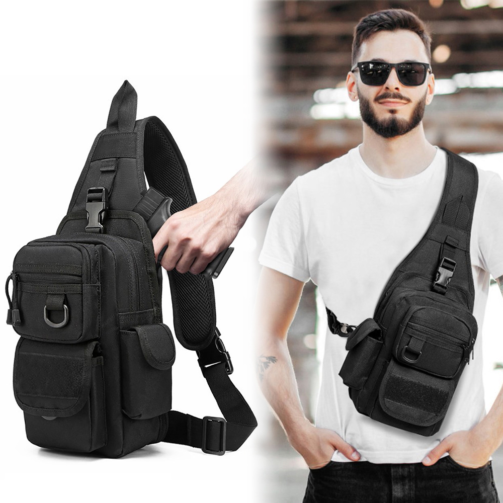 Edc Concealed Carry Sling Bag - Bolsa tática para pistola, bolsa de