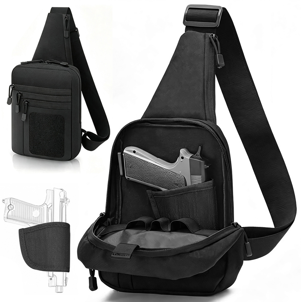 Edc Concealed Carry Sling Bag - Bolsa de Peito para Transporte Discreto