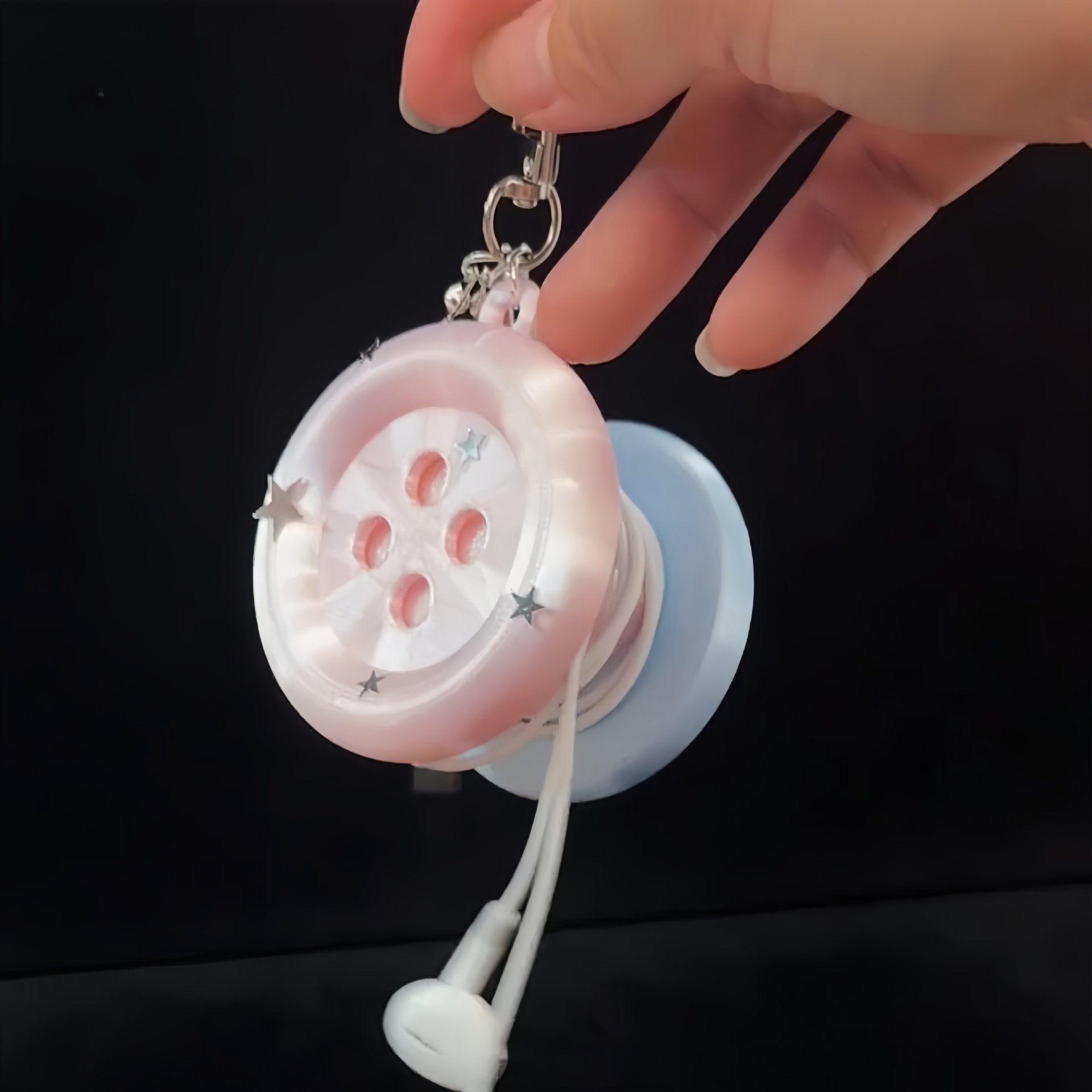 Cable Winder Keychain - Chaveiro 3D Kawaii Redondo em Formato