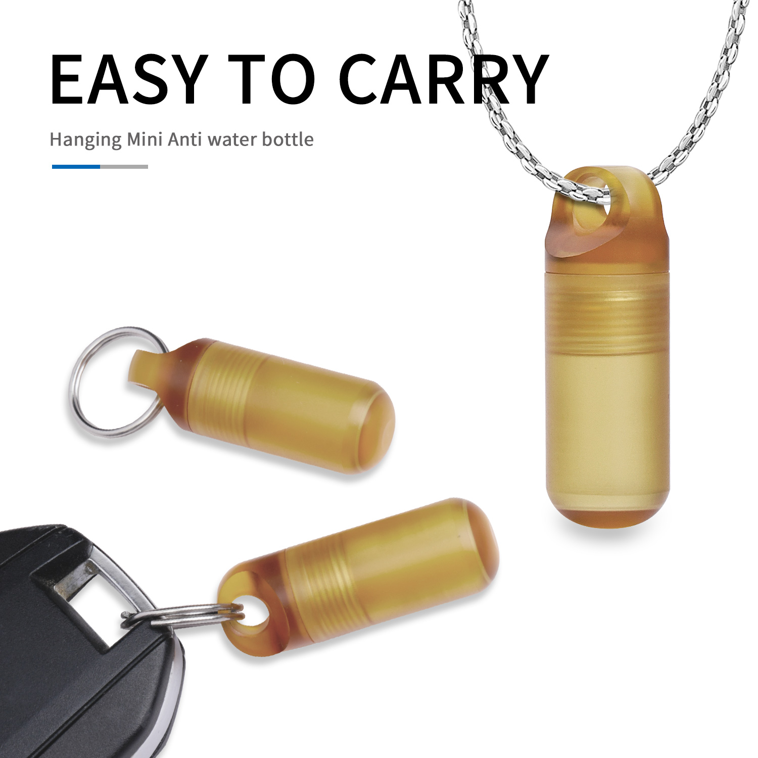 Edc Pill Carry - Mini portátil caixa de comprimidos garrafa