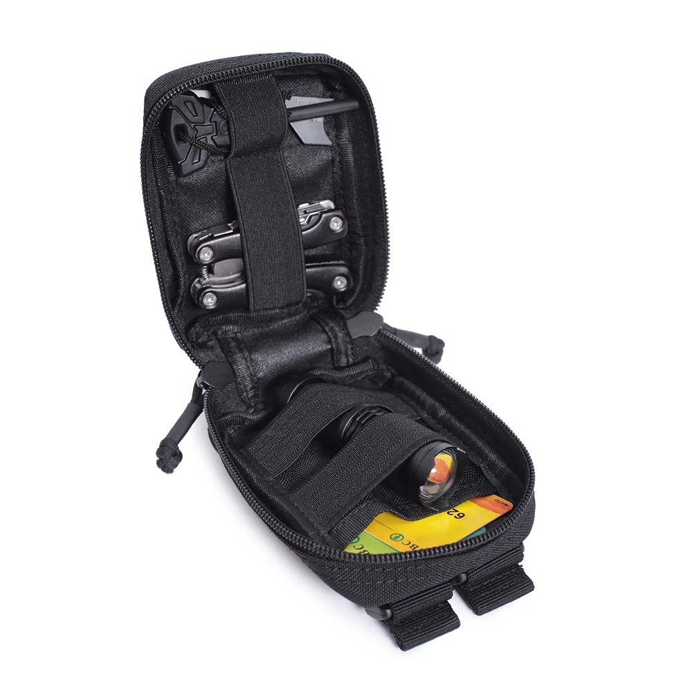 Edc Carry Card - Bolsas táticas mini para cinto, estojo