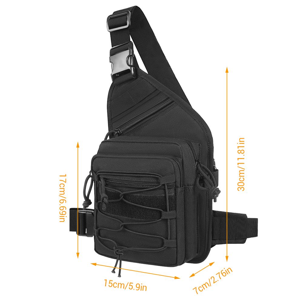 Edc Concealed Carry Sling Bag - Bolsa Tática de Ombro para Transporte