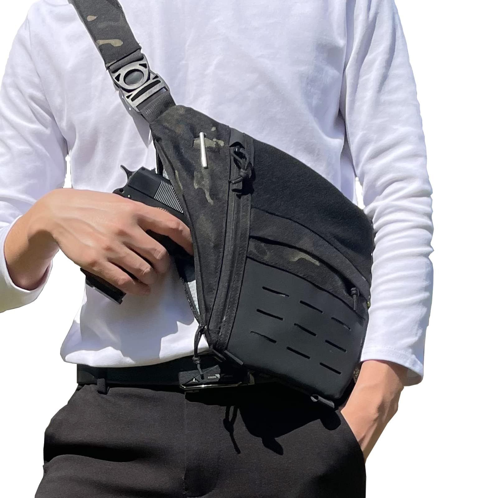 Edc Concealed Carry Backpack - Saco tático escondido saco de arma
