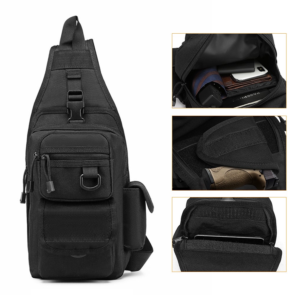 Bolsa tática para pistola, bol - Edc Concealed Carry Sling Bag avaliação e preço
