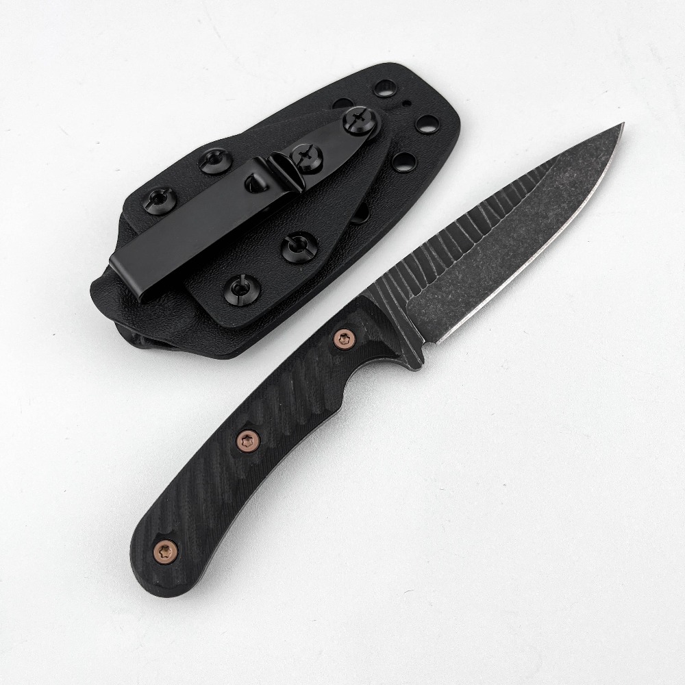 Faca Bushcraft Full Tang com L - Edc Carry Fixed Blade Knife avaliação e preço