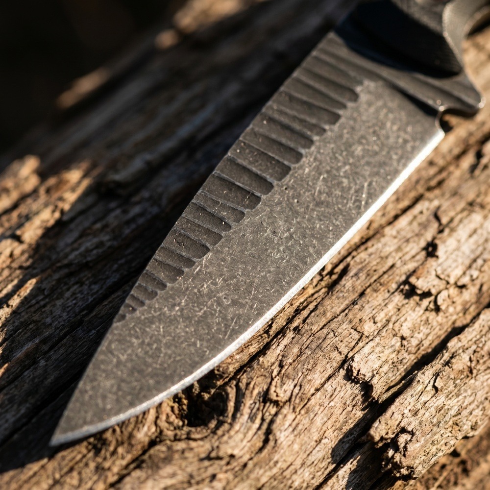 Faca Bushcraft Full Tang com L - Edc Carry Fixed Blade Knife avaliação e preço