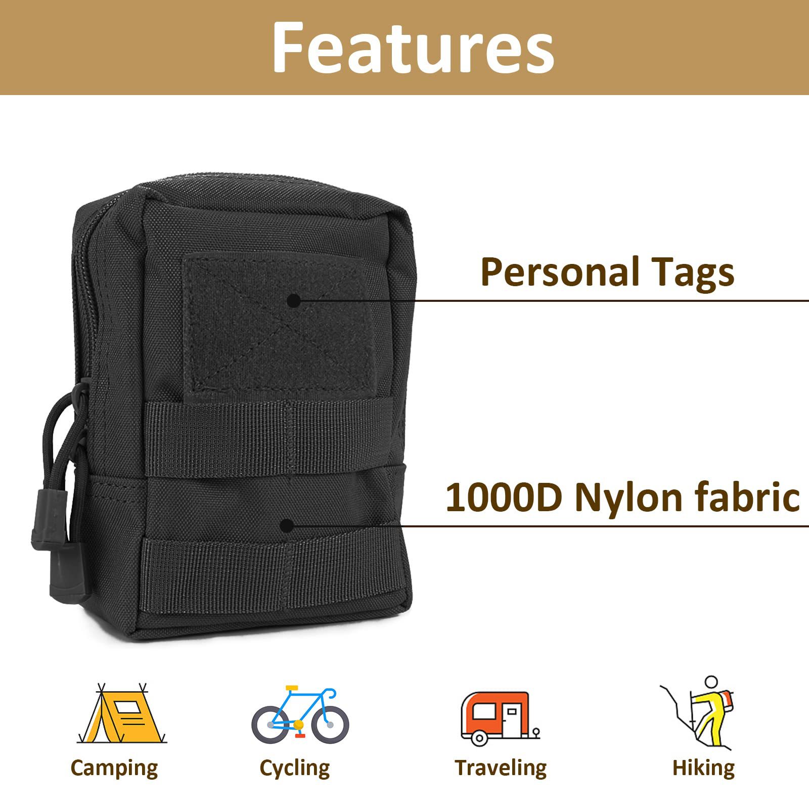Bolsa Tática Molle para Acessó - Edc Carry Accessories avaliação e preço