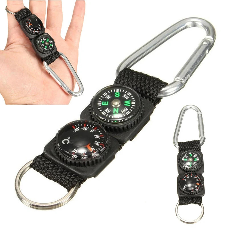 1pc universal multifuncional 3 - Compass Keychain Mini avaliação e preço