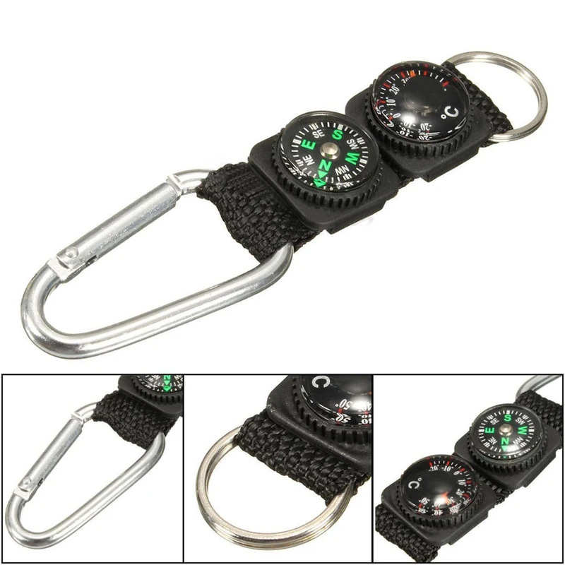 1pc universal multifuncional 3 - Compass Keychain Mini avaliação e preço