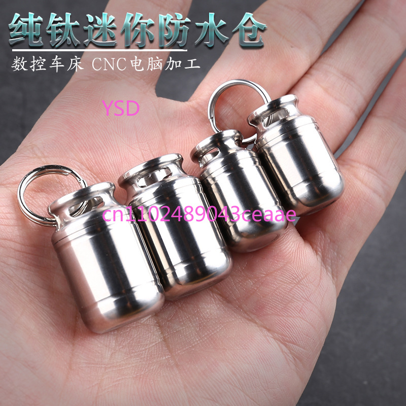 Mini Porta-Pílulas de Titânio  - Edc Pill Carry avaliação e preço