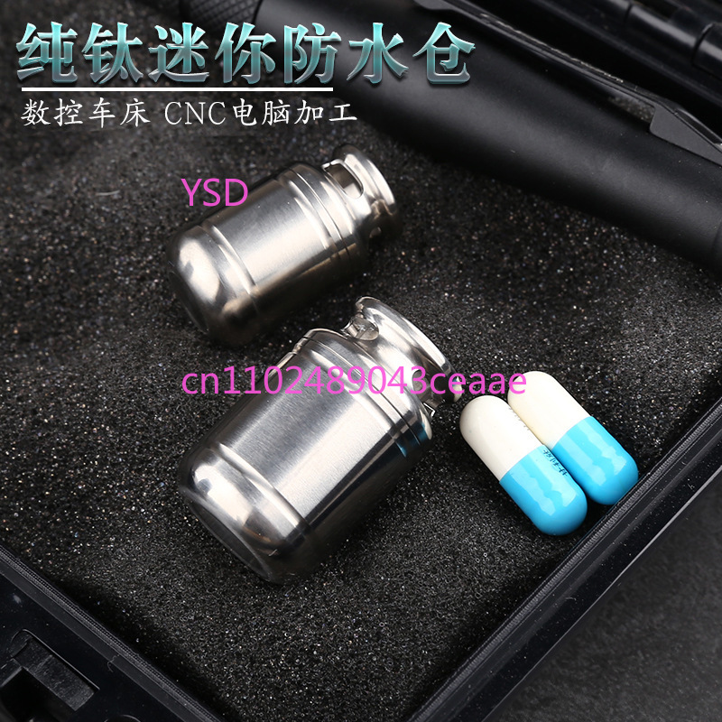 Mini Porta-Pílulas de Titânio  - Edc Pill Carry avaliação e preço