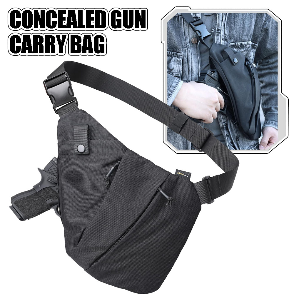 Bolsa de transporte tática esc - Edc Concealed Carry Sling Bag avaliação e preço