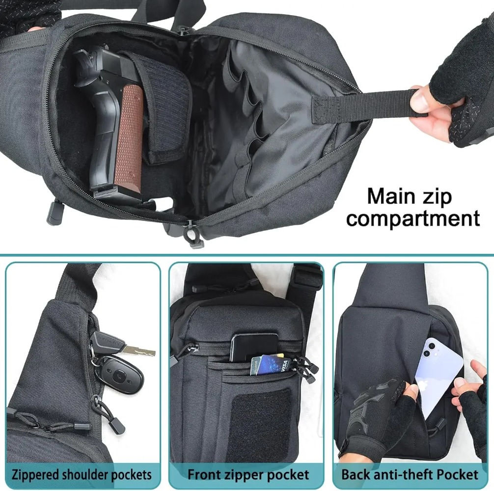 Bolsa Tática de Ombro para Por - Edc Concealed Carry Backpack avaliação e preço