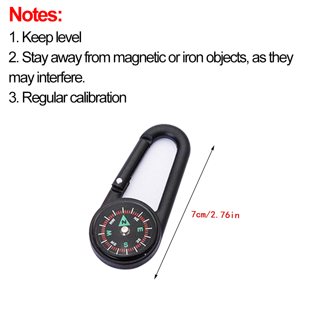 Bússola ao ar livre mosquetão  - Compass Keychain Mini avaliação e preço