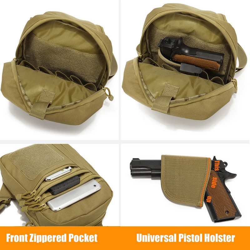 Novo saco de peito tático cold - Edc Concealed Carry Backpack avaliação e preço