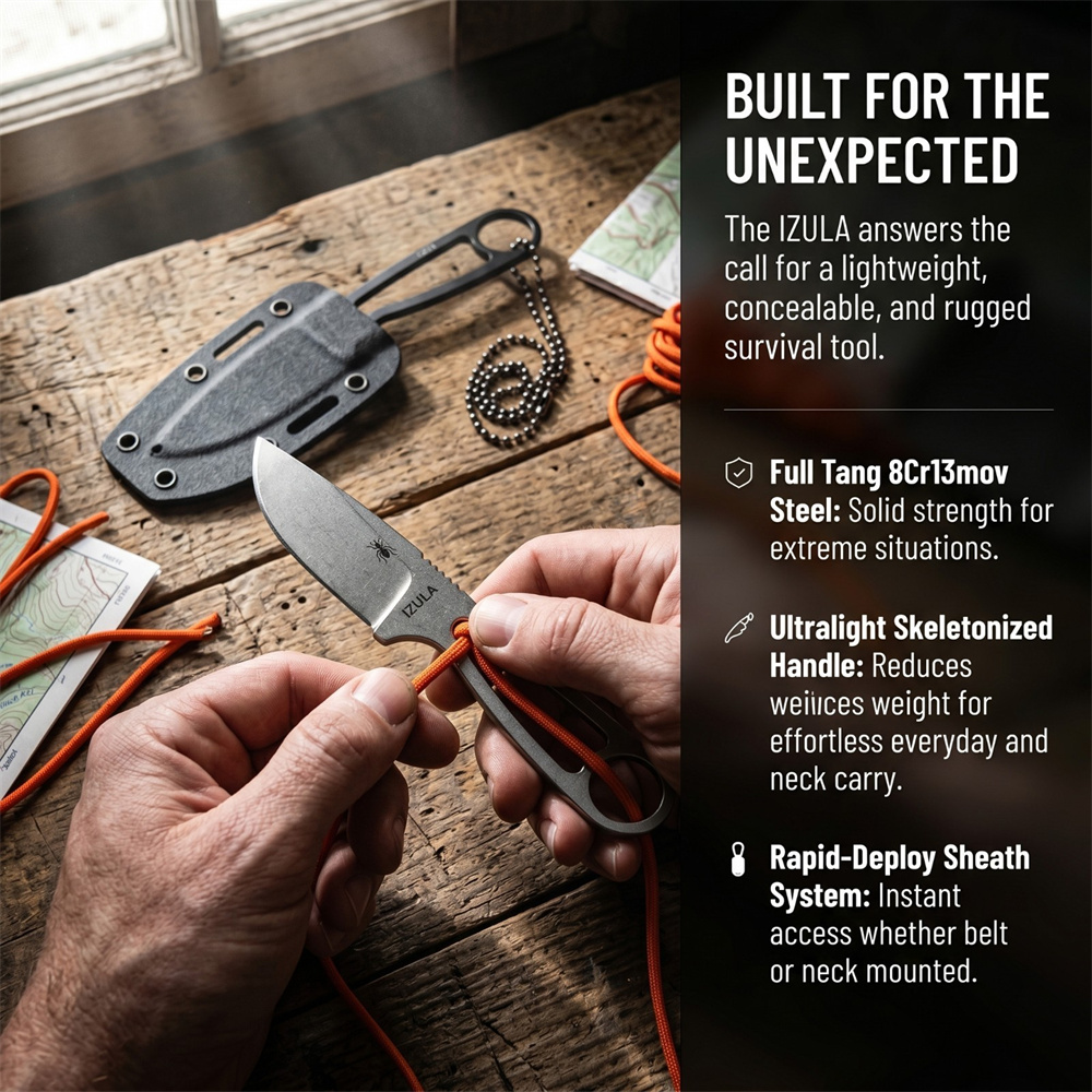 Faca de Sobrevivência de Lâmin - Edc Carry Fixed Blade Knife avaliação e preço