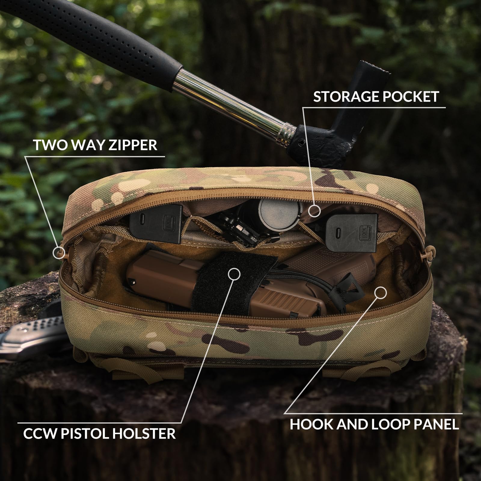 Pochete tática, bolsa tipo est - Edc Concealed Carry Sling Bag avaliação e preço