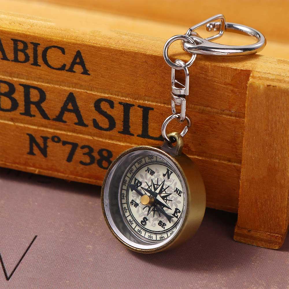 1 PCS Chaveiro de Liga de Zinc - Compass Keychain Mini avaliação e preço