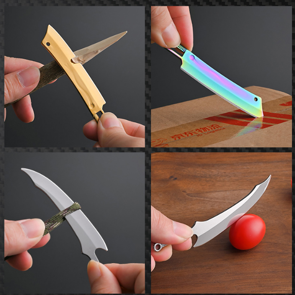 Faca Mini de Titânio - Faca de - Edc Carry Pocket Knife avaliação e preço