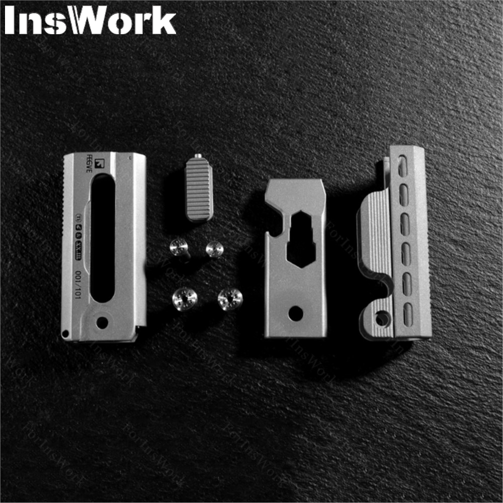 FEGVE-Titanium Alloy Steel Abr - Edc Carry Piece avaliação e preço