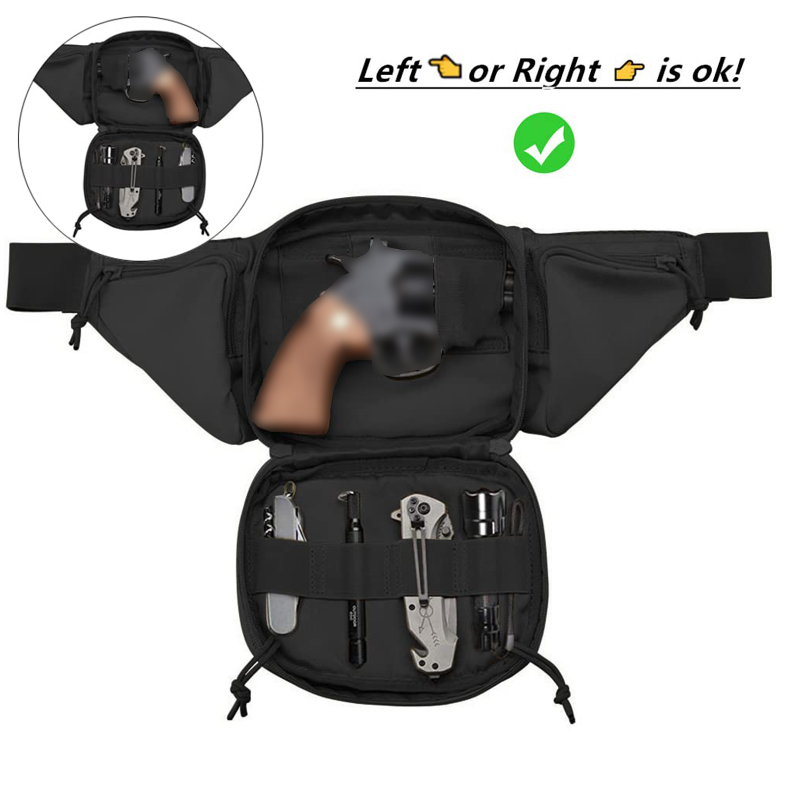Bolsa tática para cintura, bol - Edc Carry For Men avaliação e preço