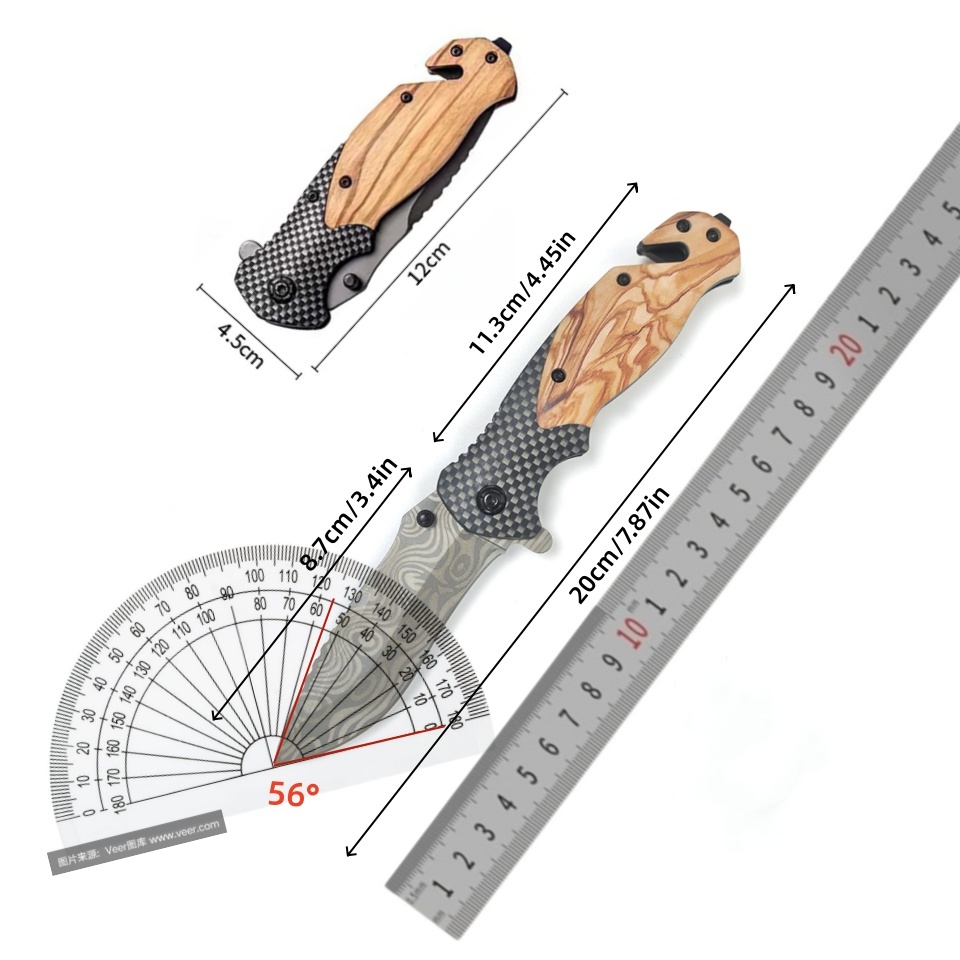 Faca Dobrável com Padrão Damas - Edc Carry Pocket Knife avaliação e preço