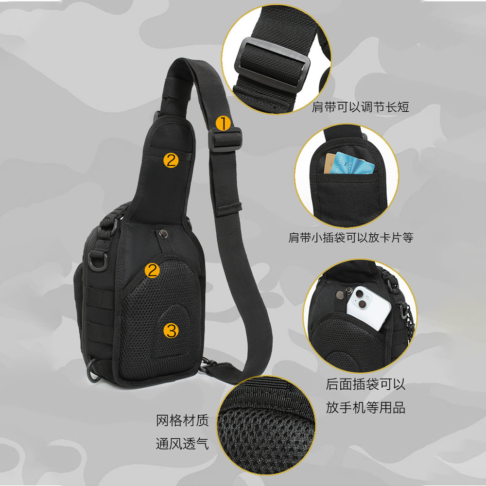 Bolsa Tática Multifuncional ED - Edc Concealed Carry Sling Bag avaliação e preço