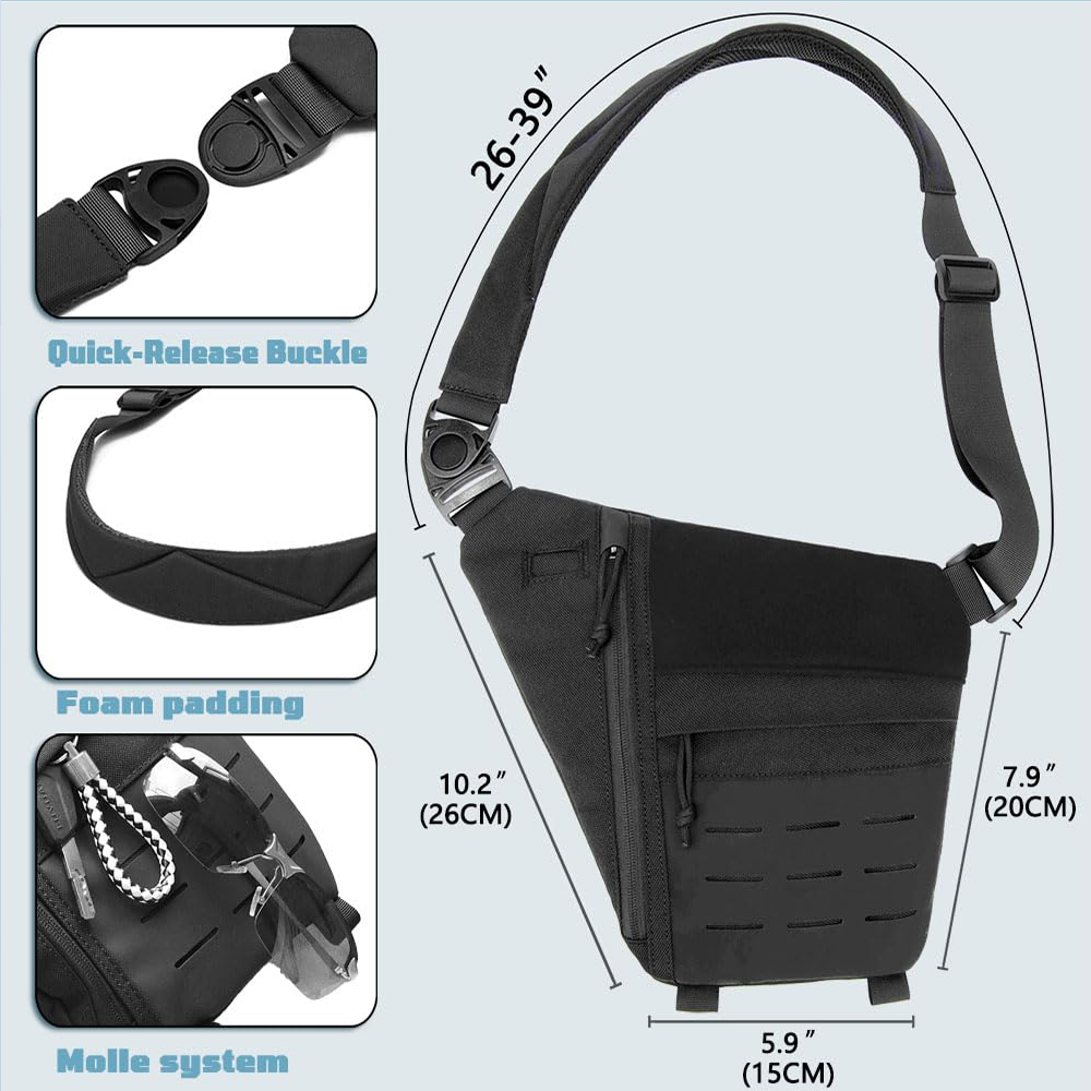 Saco tático escondido saco de  - Edc Concealed Carry Backpack avaliação e preço